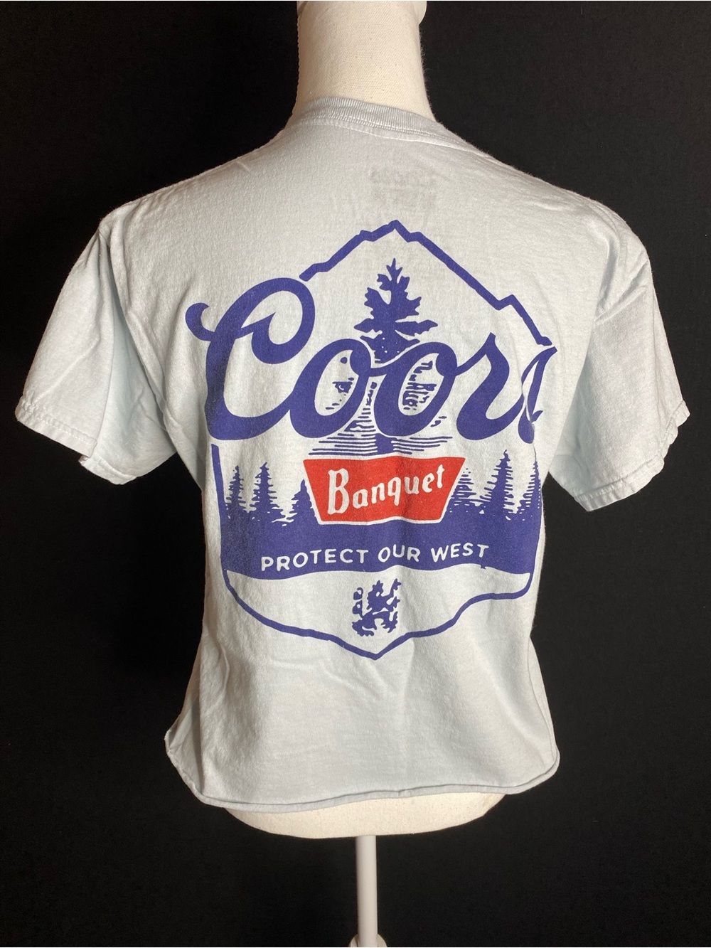 Coors banquet Graphic T-Shirt in Light Blue